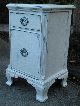 Vintage Cottage Chic Painted Small Cabinet Side Table 1900-1950 photo 1