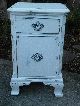 Vintage Cottage Chic Painted Small Cabinet Side Table 1900-1950 photo 4