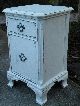 Vintage Cottage Chic Painted Small Cabinet Side Table 1900-1950 photo 6