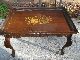 Vintage Antique Hand Carved French Style Stenciled Mahogany Coffee Table 1900-1950 photo 1