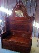 Antique Victorian Boot Settee Hall Tree & Bench 1800-1899 photo 1