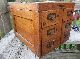 Antique 6 Drawer Library Card Oak Catalog Index File Cabinet With Removable Top 1900-1950 photo 1