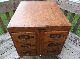 Antique 6 Drawer Library Card Oak Catalog Index File Cabinet With Removable Top 1900-1950 photo 3