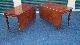 Early American Curley Maple And Black Cherry Banquet End Tables 1800-1899 photo 2