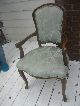 Stunning French Provencal Blue Fabric Chair 1900-1950 photo 1