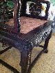 19th Century Antique Chinese Huanghuali Wood And Mother Of Pearl Chair W/ Insert Chairs photo 6
