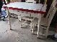 Antique Vintage Metal Porcelain Table With Dropleaf Pullout W/ Chairs 1900-1950 photo 4