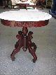 Vintage Victorian Style Chairs And Marble Tea Table By Kimball - Excellent Post-1950 photo 3