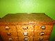 Early 1900s Stepback Tiger Oak Card File Map Drawers And File Cabinet Mission 1900-1950 photo 9