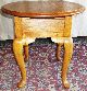 Vintage Broyhill Oak Queen Anne Side/ End Tables,  Drawers Pair Post-1950 photo 5