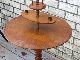 Antique Early Century Colonial Round Candle End Table Maple Wood 1800-1899 photo 3