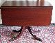 Antique Mahogany Drop Leaf Center Spindle Table With 1 Drawers 1900-1950 photo 1