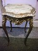 Antique French Louis Xv Gold Gilt Center Foyer End Table W/onyx Top 1900-1950 photo 1