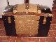 Refinished Dome Top Steamer Trunk Antique Chest W/working Lock & Key 1800-1899 photo 4