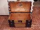 Refinished Dome Top Steamer Trunk Antique Chest W/working Lock & Key 1800-1899 photo 5