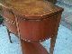 Vintage Mahogany 2 Drawer,  Leather Top Hall Table By Hekman,  Made In Usa Post-1950 photo 3