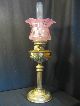 Cranberry & Etched 4ins Fit Tulip Globe For Oil Lamp Lamps photo 1