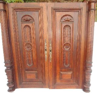 Outstanding Pair Of French Highly Carved 19th Century Cabinet Dooors photo