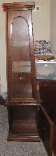 Antique Traditional Wood China Display Cabinet Corner Storage Unit 1900-1950 photo 1