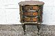 Antique Baroque Embossed Metal And Wood Side Table 1900-1950 photo 2