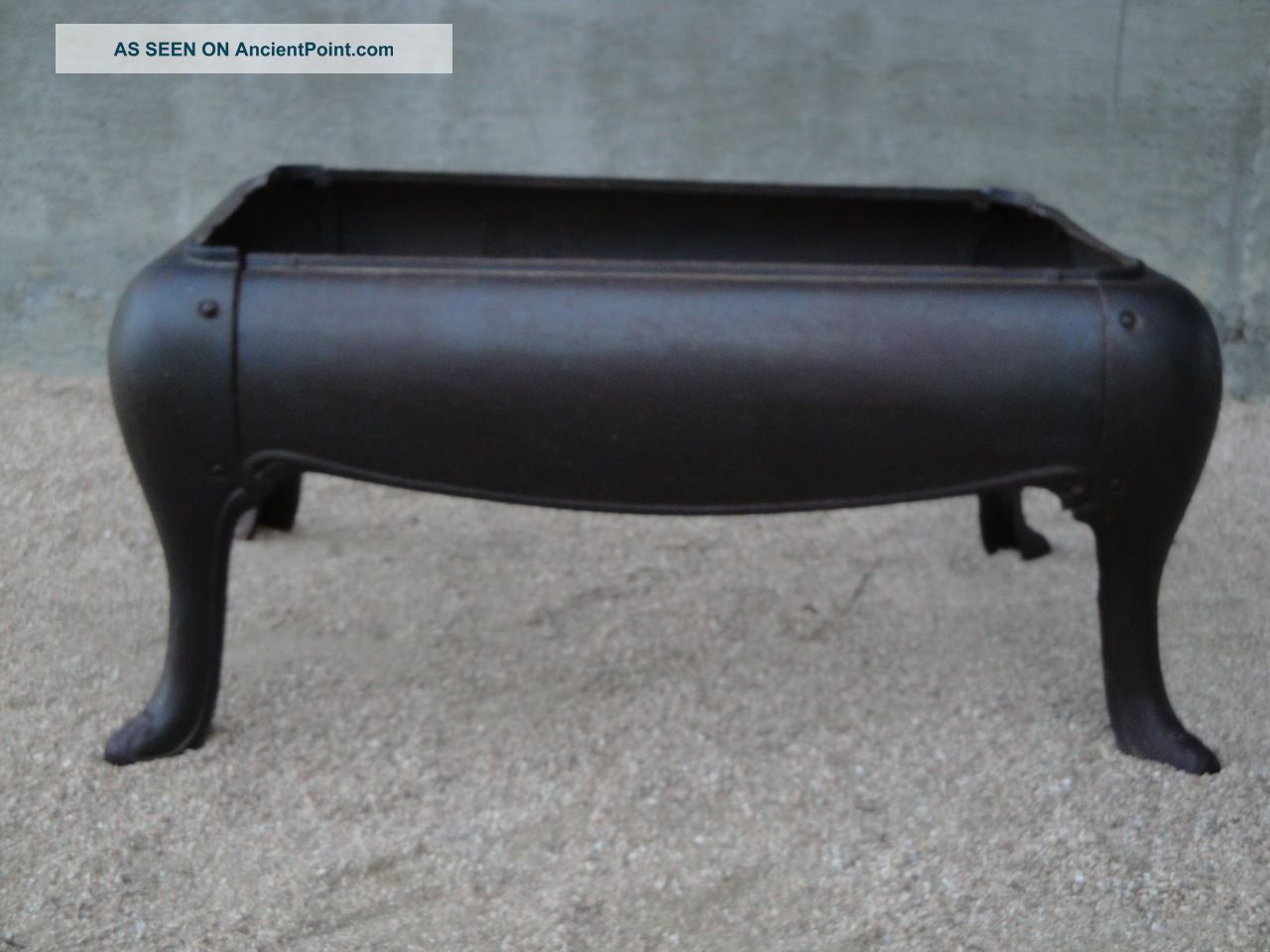 Antique Cast Iron Stove Base Bench Or Table 1800-1899 photo