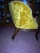 Gold Victorian Love Seat : Upholstery Horse Hair Padding 1800-1899 photo 4