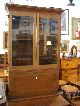 Old Tall Walnut Plantation Desk With Wavy Glass 2 Piece Antique 1800-1899 photo 2