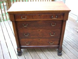 One Of A Kind Handmade Large Solid Empire Mahogany Dresser Drawer (circa 1800 ' S) photo