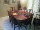 Antique Dark Wood Dining Table W/7 Chairs,  Custom Pads,  Extension 1900-1950 photo 1