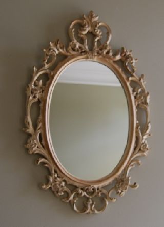 Vintage Ornate Syroco Wall Mirror photo