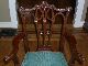 Carved Mahogany Ribbon Back Chippendale Side Arm Chair Unknown photo 2