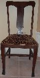 Antique Pair Oak T Back Chairs Set Of Side Chairs Wood Chair Table Chairs Unknown photo 1