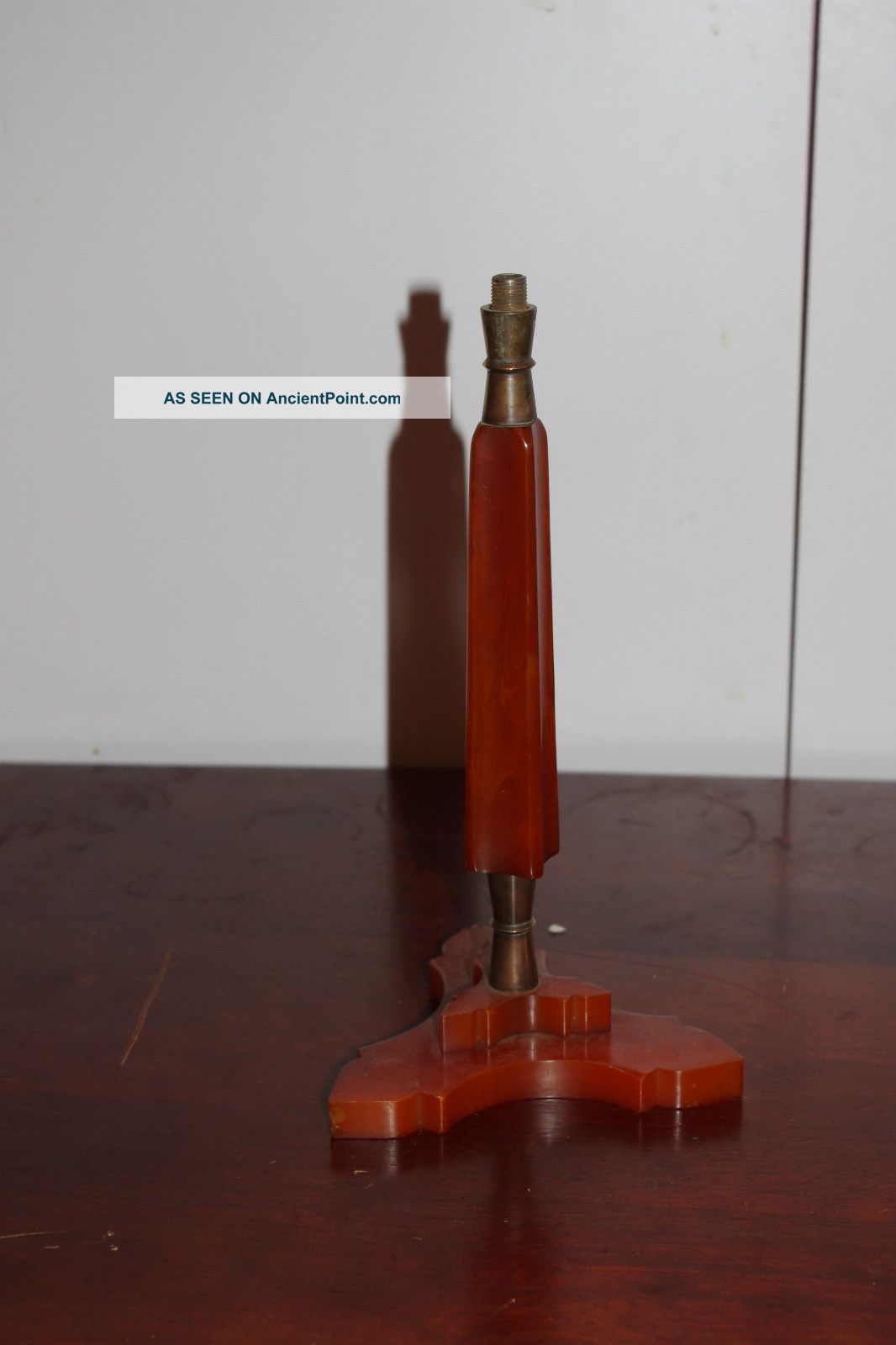 Bakelite Catalin Butterscotch Lamp Stand - Parts 20th Century photo