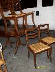 Vtg Drop Leaf Dining Table W 4 Chairs Two Extra Leaves Padded Protecter Covers 1900-1950 photo 2