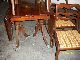Vtg Drop Leaf Dining Table W 4 Chairs Two Extra Leaves Padded Protecter Covers 1900-1950 photo 3