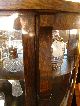 Antique Solid Oak China Cabinet With Curved Glass Doors - High Quality - Mothers D 1900-1950 photo 4