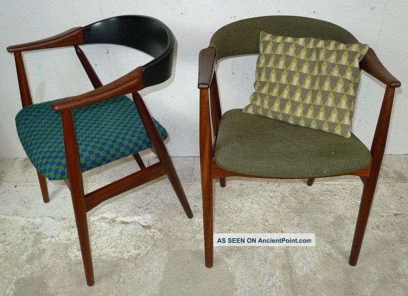 Modern Danish Design - Two X Teak Armchairs - 6 - Eames,  Wegner Era Post-1950 photo