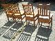4 Oak Mission Antique Arts Crafts Wood Library/office Arm Chairs 1900-1950 photo 1