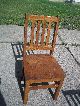 4 Oak Mission Antique Arts Crafts Wood Library/office Arm Chairs 1900-1950 photo 2