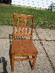 4 Oak Mission Antique Arts Crafts Wood Library/office Arm Chairs 1900-1950 photo 4