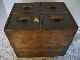 Vintage Oak 4 Drawer File Index Card Library Cabinet Dovetail Drawers 1900-1950 photo 11