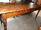 Country Farm Table With 2 Board Top 1900-1950 photo 6