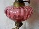Fine Quality Antique Cranberry Glass Oil Lamp C1880 Lamps photo 3