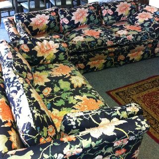 Vintage Couch And Love Seat photo