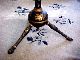 Antique Victorian Chinoiserie Japanned Tripod Table Candlestand Rhode Island 1800-1899 photo 4