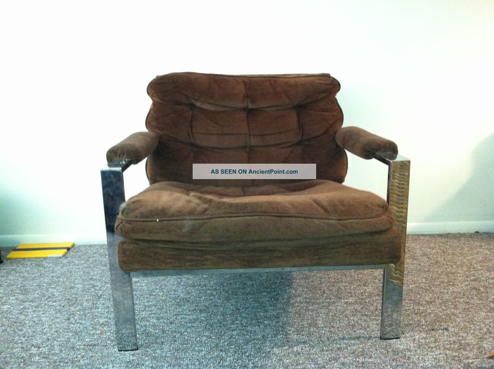 Milo Baughman Flat Chrome Lounge Chair Unknown photo