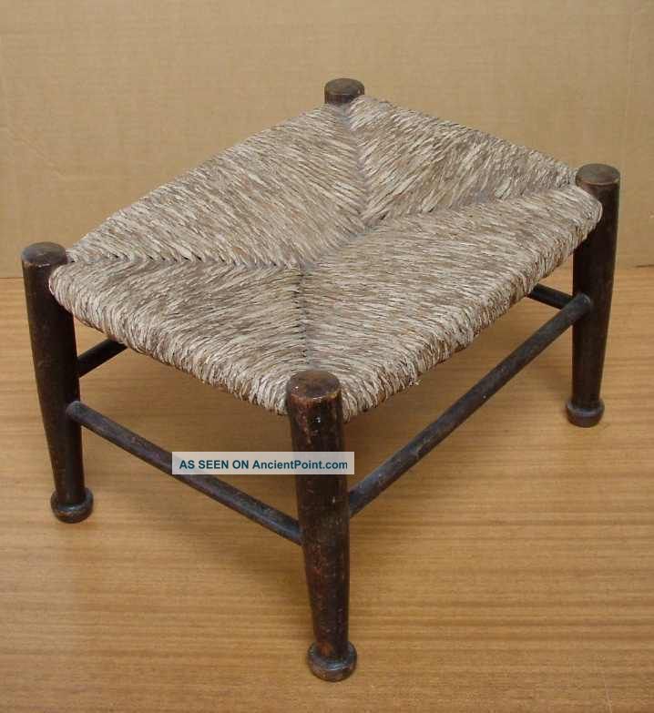 Antique Hand - Made Foot Stool Shetlands 1922 Excellent 1900-1950 photo