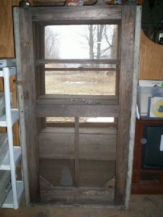 Vintage Wood Screen Vegetable Storage Cupboard Local Pick Up Only photo