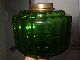 Victorian Green Glass Oil Lamp Font Lamps photo 2
