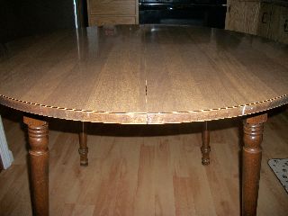 Tell City Chair Company Rock Maple Dining Table Solid Piece photo